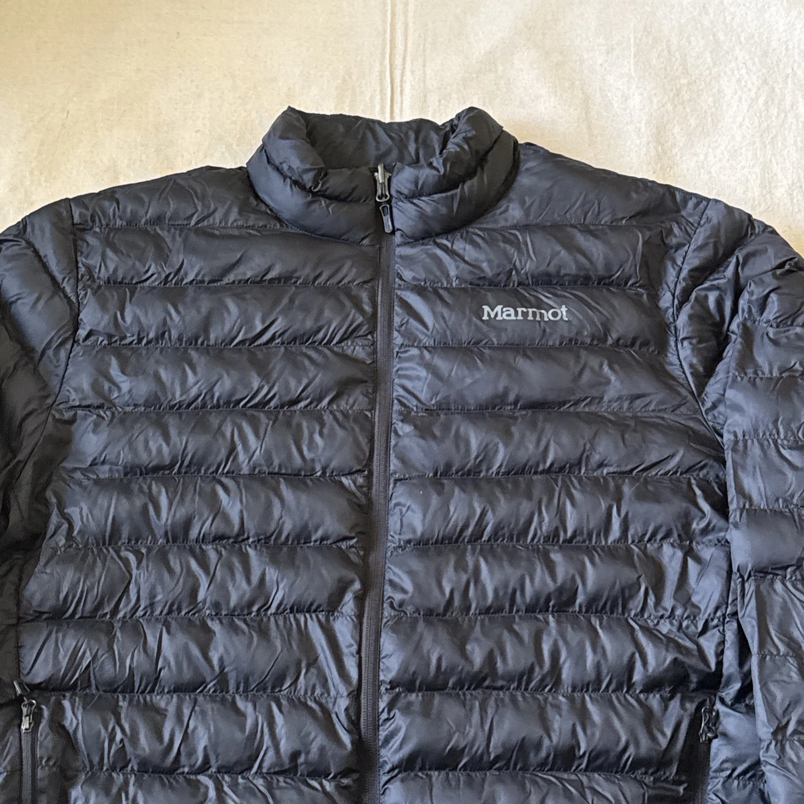 Marmot Solus Puffer Jacket Men’s Size XLT Black Lightweight Packable Coat - product detail image 2