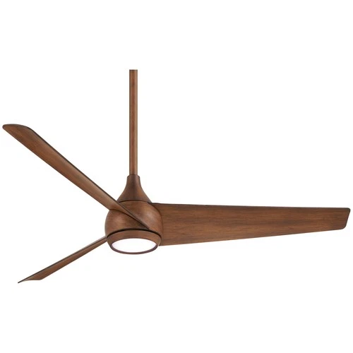 Minka Aire Twist 52" Ceiling Fan - Distressed Koa 3-Blade Remote Control - Picture 2 of 5