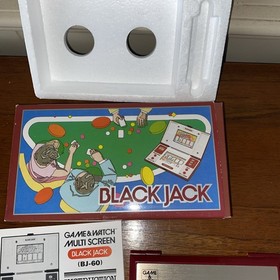 Nintendo BJ-60 Multi-Screen handheld Blackjack game 1985  New In Box