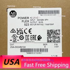 25A-D024N104 /B PowerFlex 523 AC Drive 11kW 15Hp Allen Bradley US Free Tax