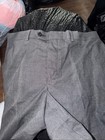 Men LAUREN Ralph Lauren Solid Gray Viscose Polyester Unlined Pant VTG 34x30 — photo 4