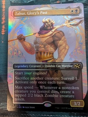 Zahur, Glory's Past (Borderless) 370 Aetherdrift Magic: The Gathering Foil LP