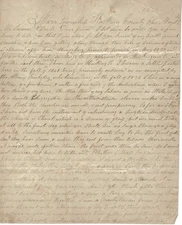 Brown, Alexander, 1843 Starr Township Hocking  Co  Ohio Letter Pioneer Minister