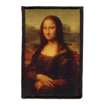Mona Lisa Patch Leonardo Da Vinci Painting Italian Renaissance Small Embroidered