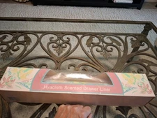 Vintage Karen Carson Polyfab Scented Drawer Liner  17.5 x 36" Blooms A Bursting 