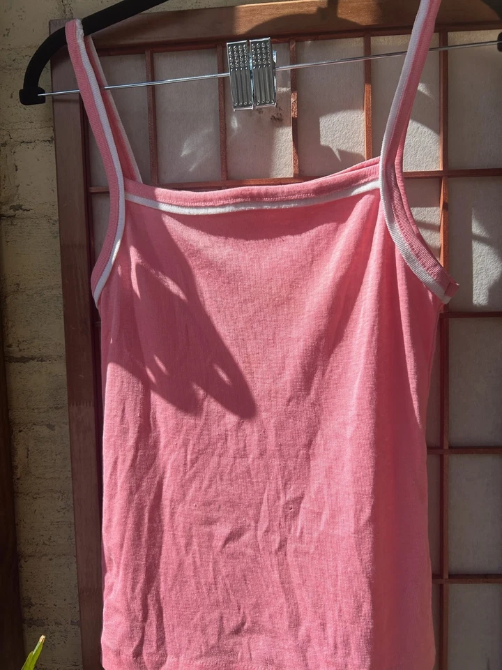 Camiseta sin mangas Wrangler para mujer M rosa salmón años 90 Foto 2 de 4