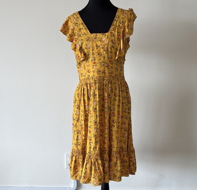 Matilda Jane Fantasy Fancy Dress Floral Women s Small Boho Peasant Prairie NWT