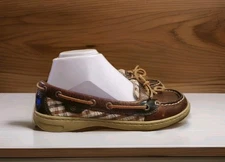 Sperry Top Sider Boat Shoes Women’s Size 6 Brown Plaid