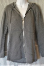Women's Hoodie Jacket Gray in Color Size Small