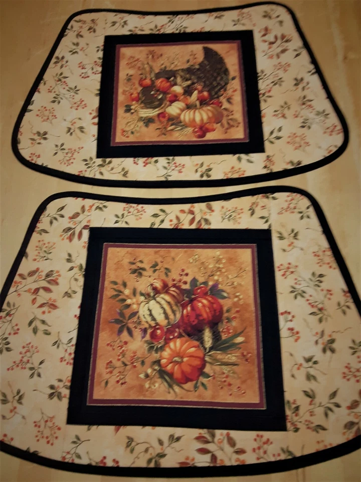 Wedge placemats, Round table design, 100% cotton, ScotchGard available, Handmade - Image 2 of 4