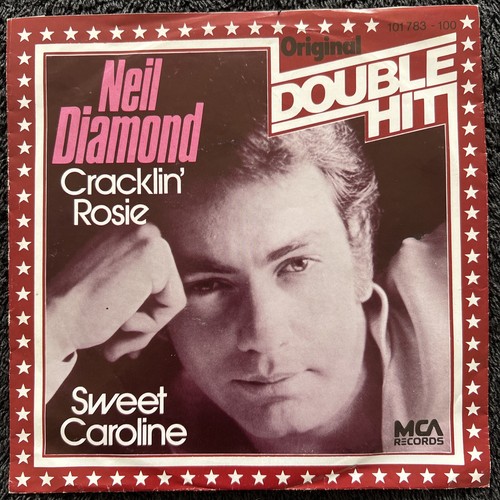Neil Diamond - Sweet Caroline ENGLAND FOOTBALL / Cracklin Rose 7'' TESTED NM - Picture 6 of 7