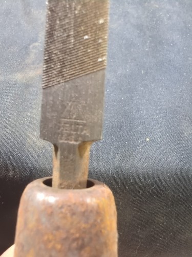 2 Vintage 1 Flat G & H Barnett Company Black Works & Delta Triangle Files Wooden - Bild 14 von 14