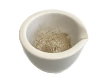 CoorsTek COORS 275mL Glazed Porcelain Mortar only 115mm OD x 70mm H 60319