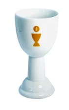 AUTOM Holy Communion Blessing Cup Chalice White Ceramic Eucharist Church Mass