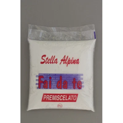 5 kg malta intonaco premiscelato self service cementizio per interno esterno