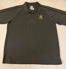 Symantec CDW Employee Uniform Short Sleeve Gray Polo Shirt Size Large