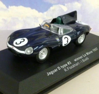 IXO 1/43 ECURIE ECOSSE JAGUAR D-TYPE 3 WINNER LE MANS 1957 FLOCKHART/BUEB LM1957