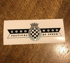GENUINE GOODWOOD GRRC Festival of Speed - Surface Sticker, New 15cms x 5.6cms.