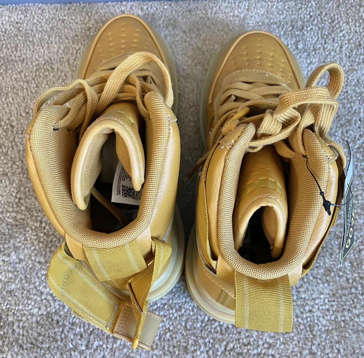 Nike Air Force 1 Gore-Tex GTX 'Wheat' Boots Men's Size 7 Wmns Sz