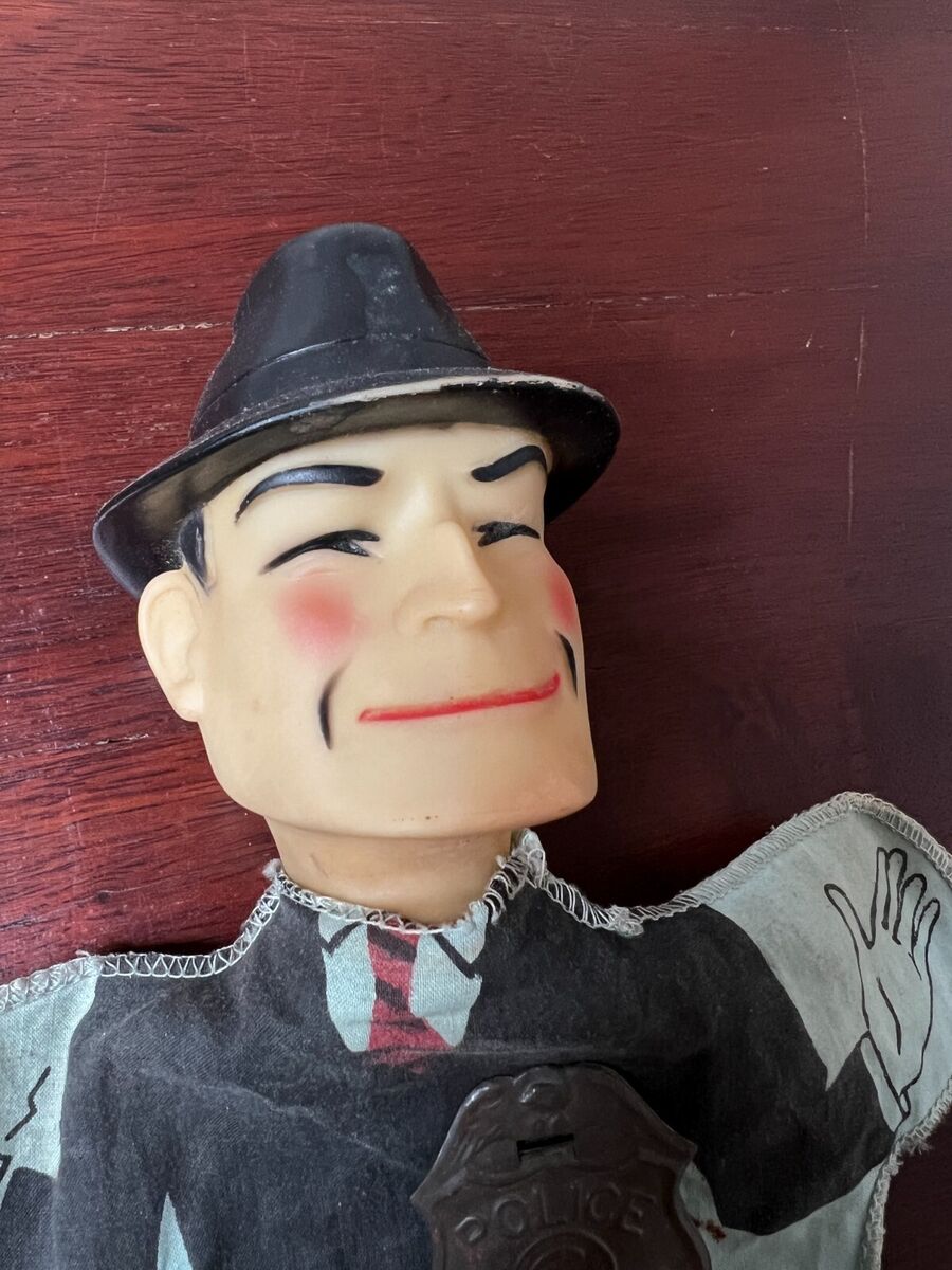 1960s Dick Tracy lot of 3— Ideal Hand Puppet, Record, and 1960s Dick Tracy lot of 3— Ideal Hand Puppet, Record, and