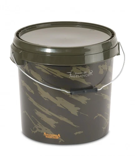 Anaconda Freelancer Bucket 20L Square Carp Bucket Boilies Feed 22-00420