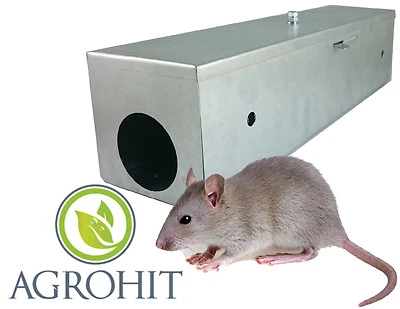 Ratten Köderstation Köderbox Rattenbox Rattenfalle Metall verzinkt