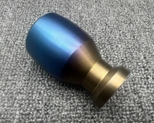 Spoon Sports Titanium Style Oval Shape Aluminum Weighted Gear Shift Knob