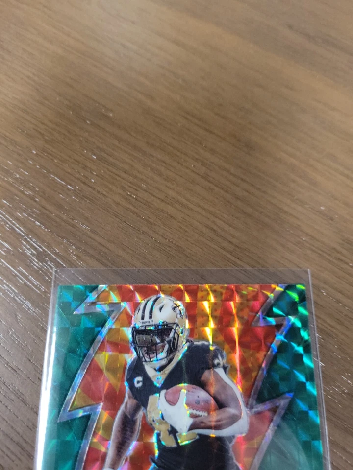 2023 Panini Mosaic Football - ALVIN KAMARA #TL-AK "Thunder Lane" Green Prizm - Image 2 of 4
