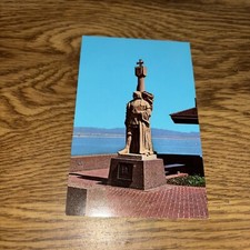Carillo Statue Port Loma San Diego California Vintage Postcard Carillo Statue Port Loma San Diego California Vintage Postcard