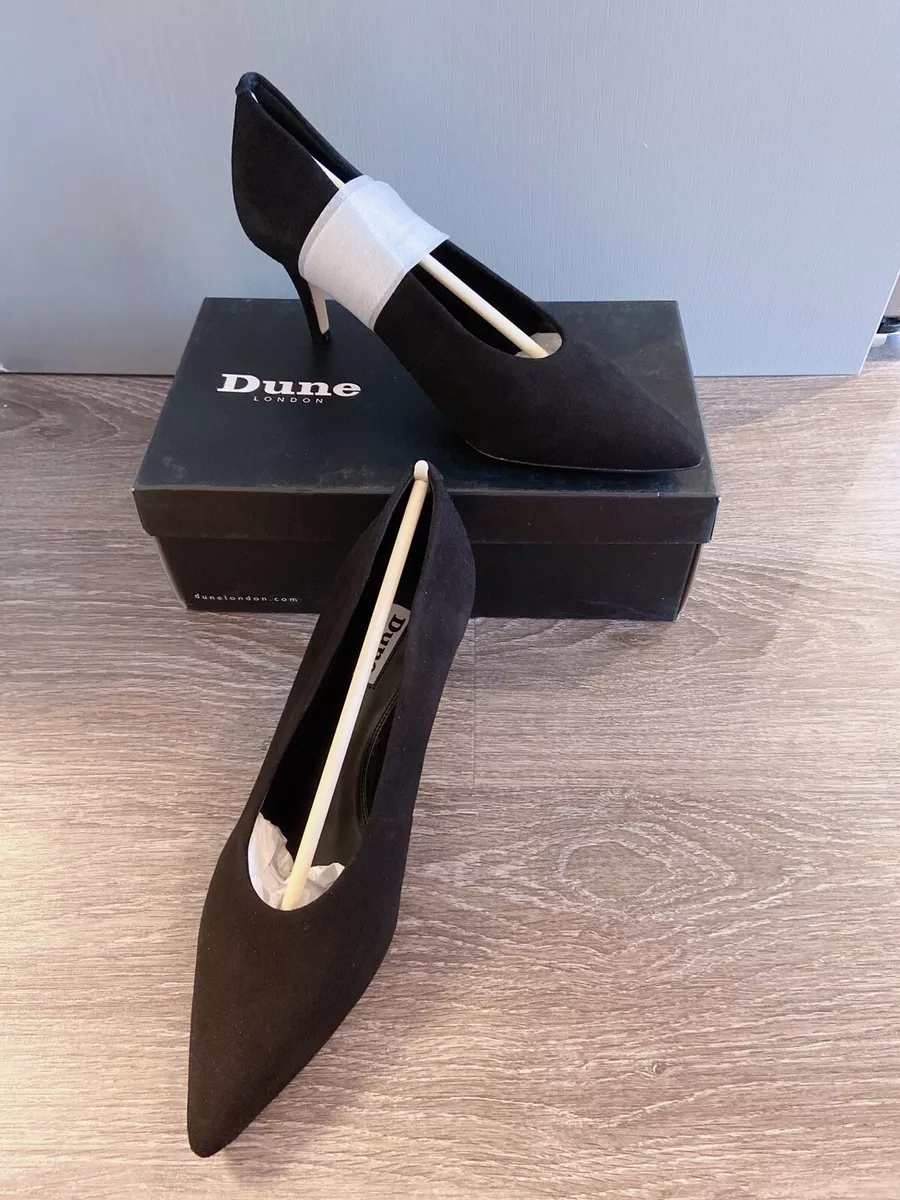 DUNE Amorell Black Suede V cut High Court 8 41 eBay