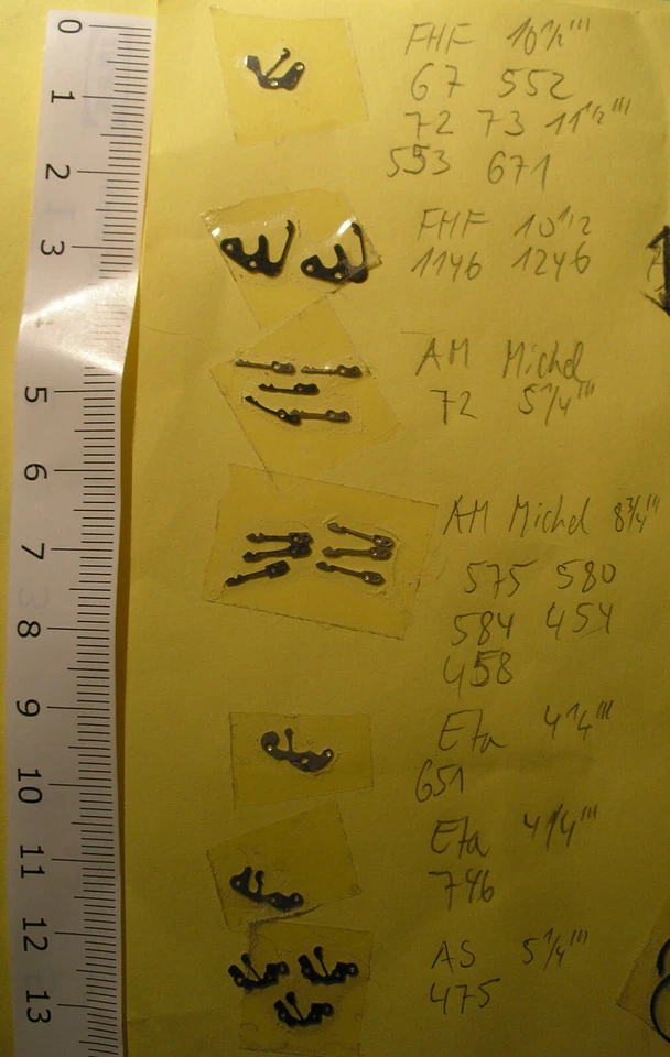 Molla leva angolare molla frizione molla di blocco orologi meccanici moltissimi parte 1 - Immagine 4 di 4