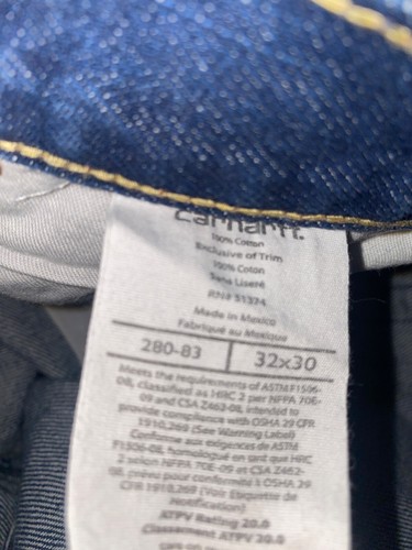 Carhartt FR Work Flame Resistant Men's Jeans - Dark Blue 280-83 - Picture 7 of 7