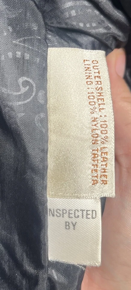 Chaqueta Larga Venezia Mujer Talla 22/24 Negra Cuero Genuino Forrada Foto 4 de 4