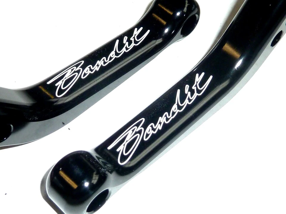 SUZUKI GSF 600S BANDIT 1996-2003 SHORT BLACK BRAKE and CLUTCH LEVERS ROAD TS375 - Image 2 of 4