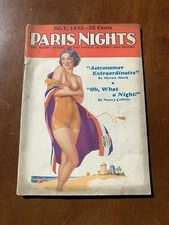 Paris Nights July 1932 Vol 10 #2 Oh, What A Night! V- Moscowitz Cover Spicy