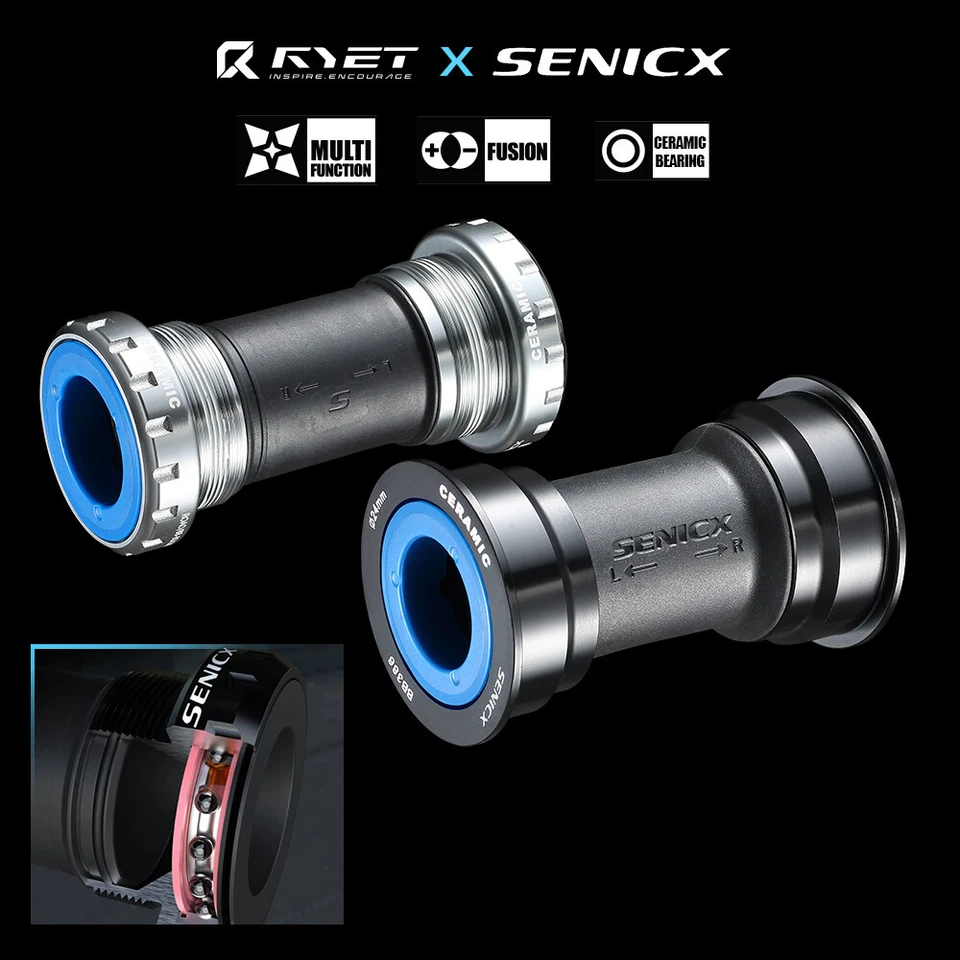 RYET Senicx Ceramic Bottom Brackets BSA68/BB86/BB92/DUB/T47/PF30/BB30/BB386 - Image 2 of 4