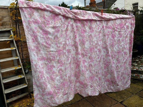 Vintage Single Duvet Cover Pink Flowers Shabby Chic Floral Cottage 138 x 205cm - Picture 8 of 10
