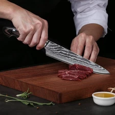 8inch Slicing Knife X50Cr15MoV Stainless Steel Chef Kitchen Carving Slicer Knife