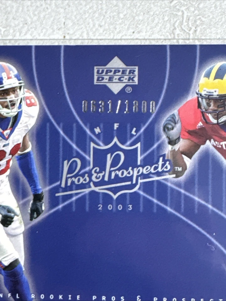 2003 Upper Deck Pros & Prospects - Ronald Bellamy / Amani Toomer - #0631/1800 - Image 3 of 3