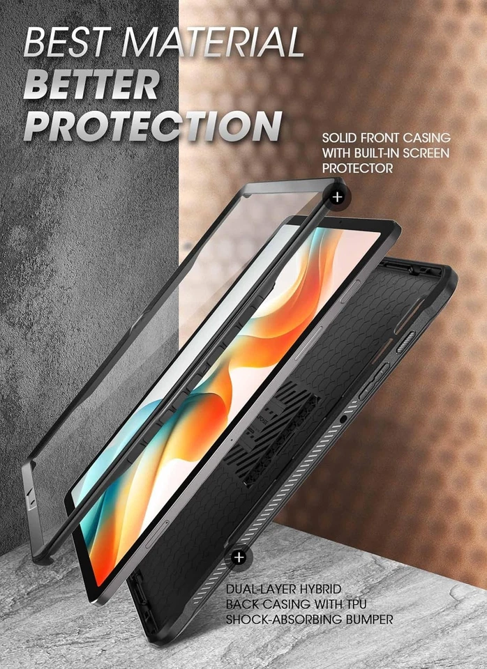SUPCASE for Samsung Galaxy Tab S10 Plus 12.4 Inch (2024) Case with Black - Image 4 of 4
