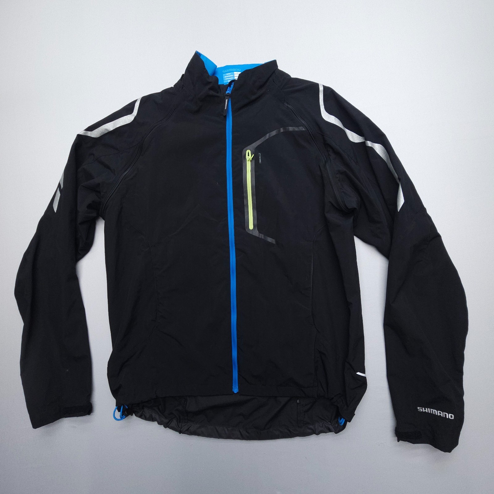 Shimano Hybrid Cycling Jacket Mens Large Zip Off Sleeves Road Biking Vented