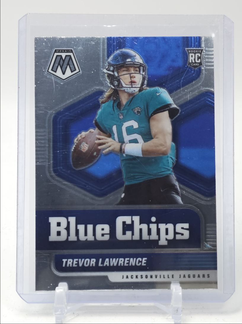 TREVOR LAWRENCE 2021 MOSAIC BLUE CHIPS ROOKIE JAGUARS B RC Q0071