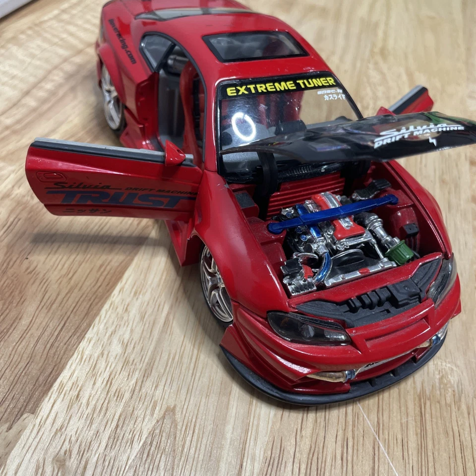 2003 Kentoys 1/24 Nissan Silvia Red Nismo Car Extreme Tuner - Image 4 of 4