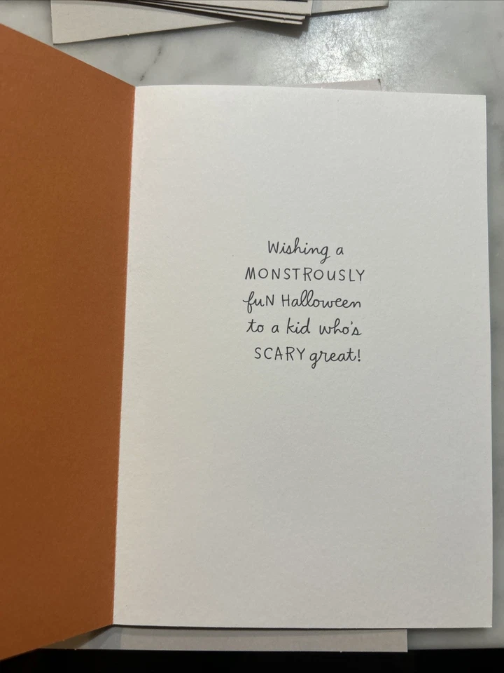 Lot of 8 Hallmark Halloween Cards Grandson Monster - Image 2 of 3