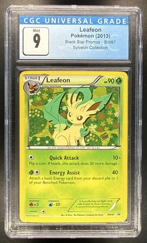 2011 Pokemon BW Black Star Promos Leafeon #BW87 CGC 9