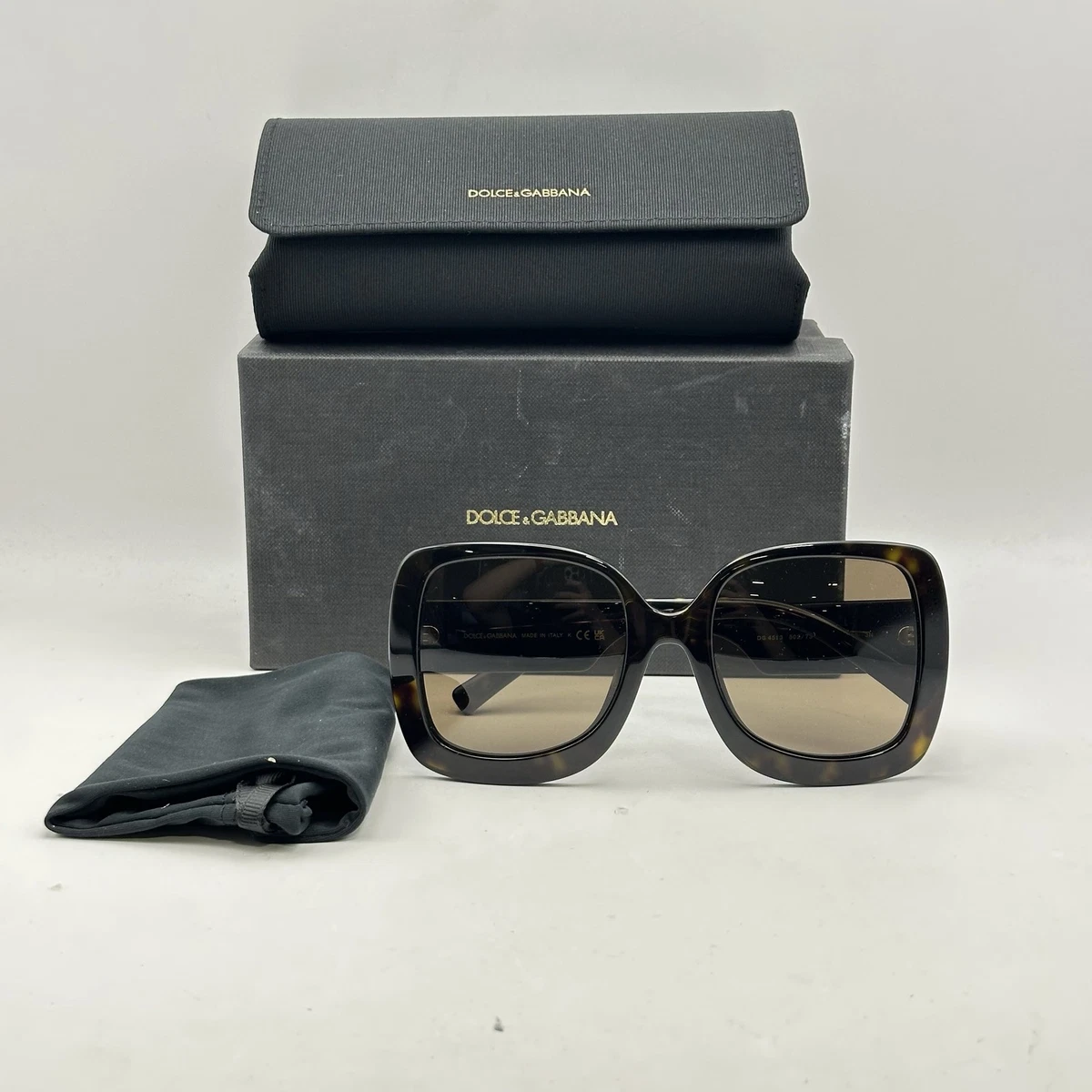 Dolce & Gabbana Brown Tortoiseshell Women\'s Sunglasses with Black Case Dolce & Gabbana 4532 Sunglasses main image 4