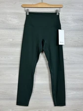 Lululemon Align No Line HR Pant 25” Nulu Size 6 Rainforest Green RNFG 01516
