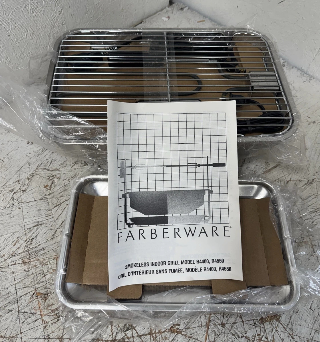 Farberware 455 N foyer ouvert gril rôtissoire électrique vintage