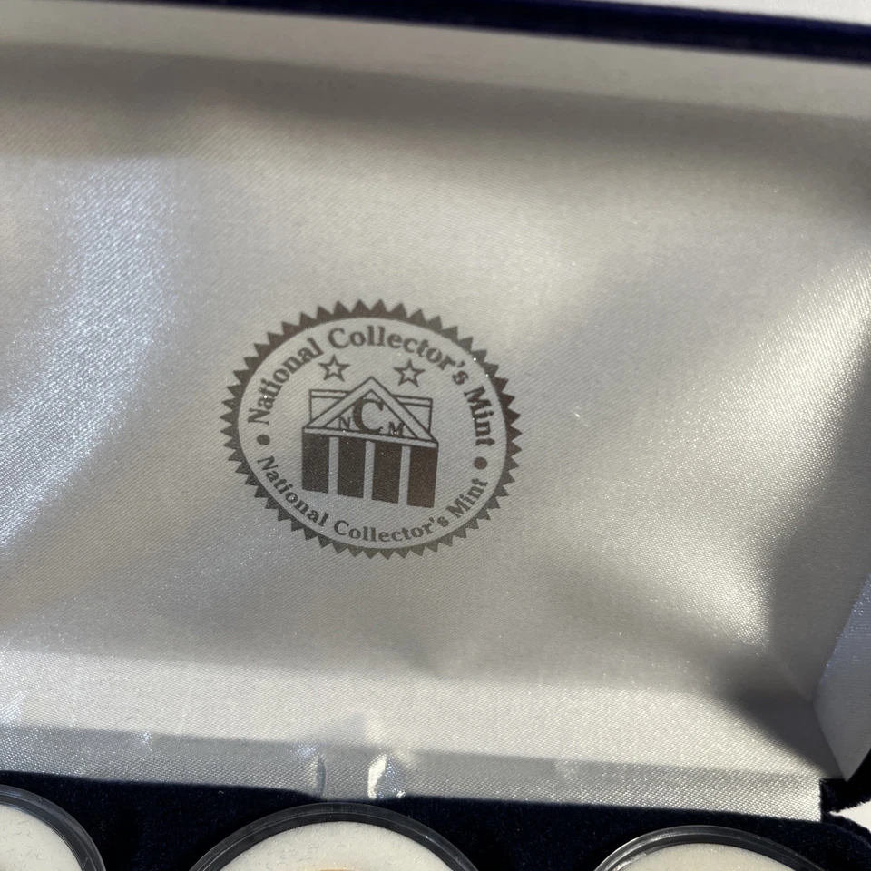 国家收藏家 完好 24K 镀金 6 硬币 三重证明收藏 BIN C — 第 4/4 张图片