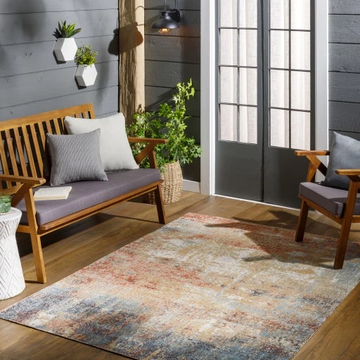 Surya Modern Style Turkish Area Rug Denim Machine Woven /NEW/ HTB-2323 - Image 2 of 4